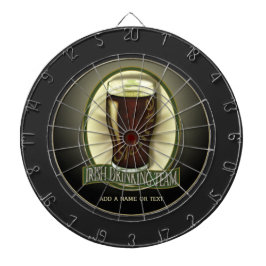Irisches trinkendes Team personalisiert Dartscheibe