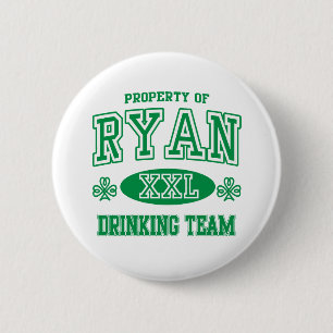 Irisches trinkendes Team Ryans Button