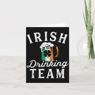 Irisches Trinker-Team-Shirt St. Patrick's Day Grup Karte