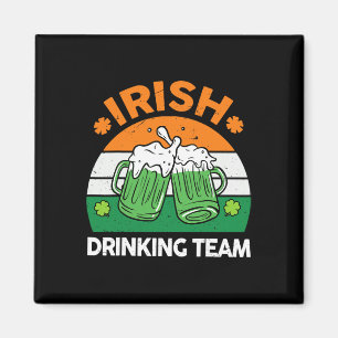 Irisches Trinkteam trinkt St. Patricks Day Bier  Magnet