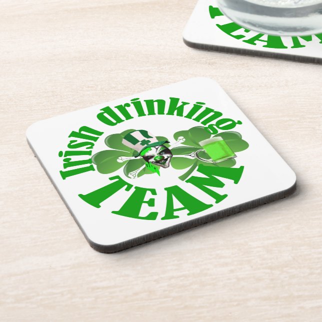 irisches Trinkteam Untersetzer (Linke Seite)