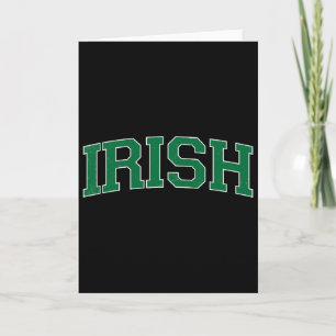 Irisches Vintage St. Patrick's Day T-Shirt Grün Re Karte