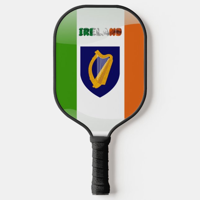 irisches Wappen Pickleball Schläger (Vorderseite)