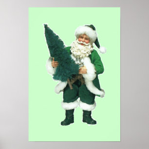 Irisches Weihnachten Weihnachtsmann Poster