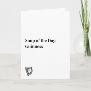 Irisches Zitat Poster, Guinness Thema Poster Karte