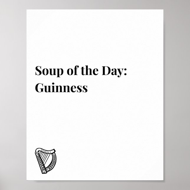 Irisches Zitatposter, Guinness-Themenposter  Poster (Vorne)