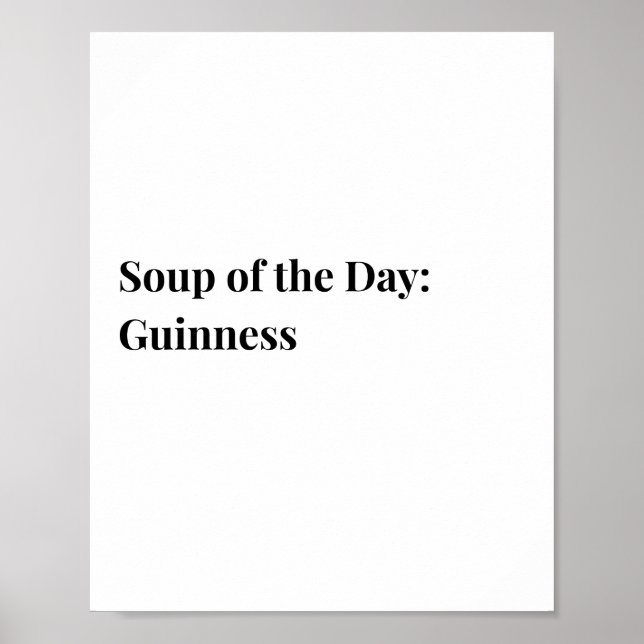 Irisches Zitatposter, Guinness-Themenposter  Poster (Vorne)