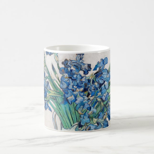 Irises 1890 von vincent van gogh kaffeetasse (Mittel)