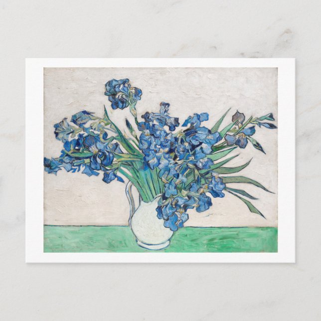 "IRISES" 1890 VON VINCENT VAN GOGH POSTCARD POSTKARTE (Vorderseite)