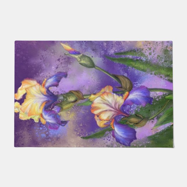 Irises Doormat Fußmatte (Vorderseite)