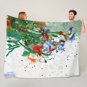 Irises Fleece Blanket