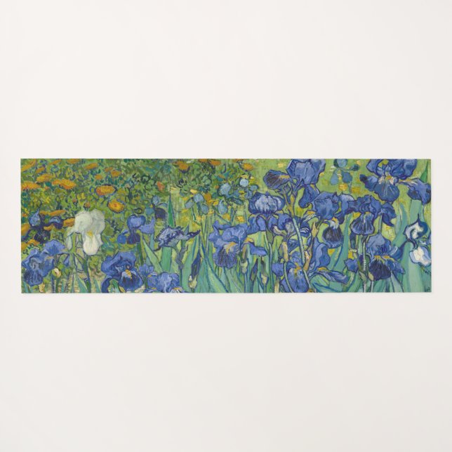 Irises, Floral Oil Painting, Vincent Van Gogh Yogamatte (Rückseite (Horizontal))