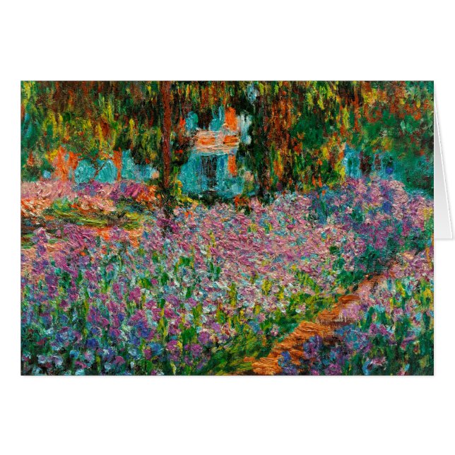Irises Monet Garden Giverny Blume (Vorderseite (Horizontal))