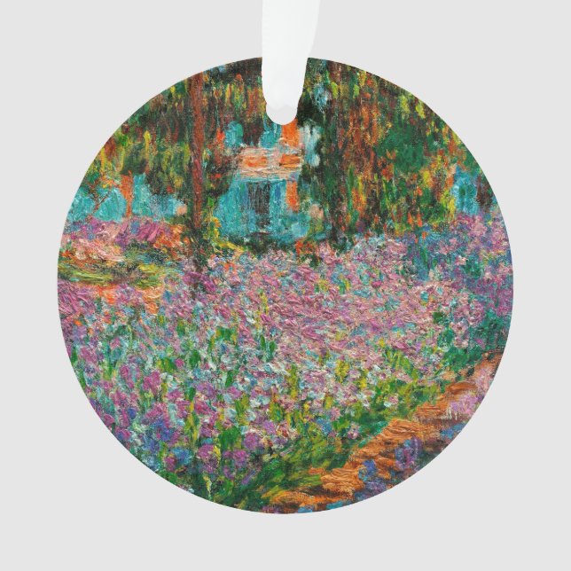 Irises Monet Garden Giverny Blume Ornament (Vorderseite)