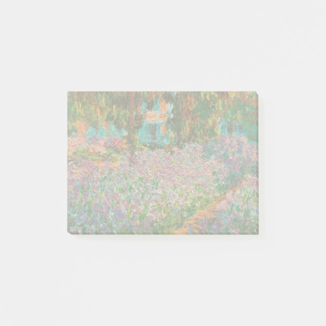 Irises Monet Garden Giverny Blume Post-it Klebezettel (Vorderseite)