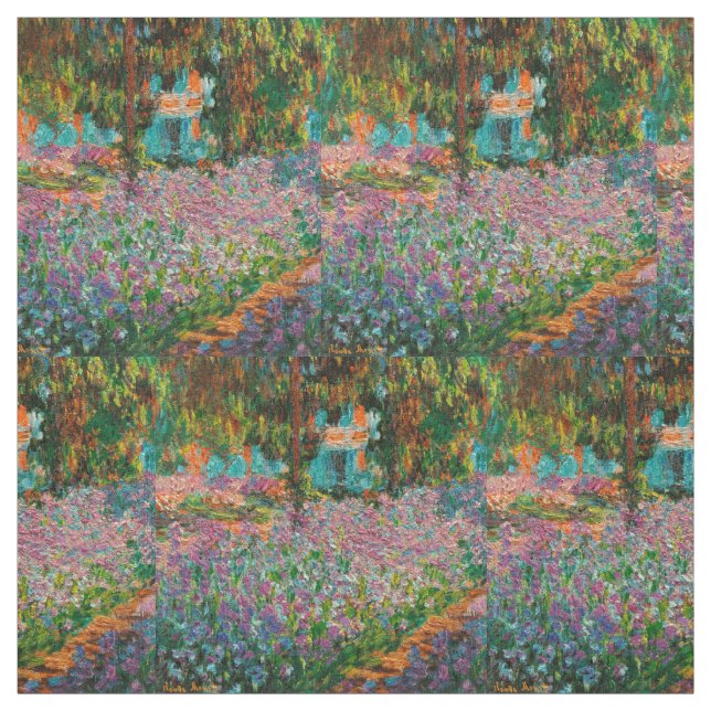 Irises Monet Garden Giverny Blume Stoff (Muster)