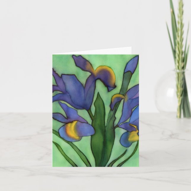 Irises Notecard Karte (Vorderseite)