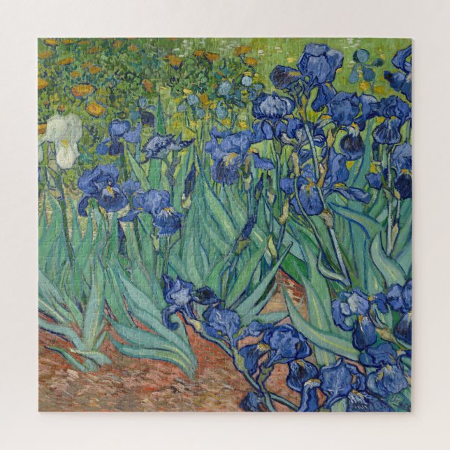 Irises Vincent Van Gogh art for kids Puzzle (Vertikal)