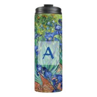 Irises Vincent Van Gogh Blue Flowers Art Monogram