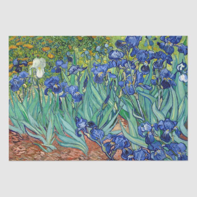Irises Vincent van Gogh Blume Kunstmalerei Seidenpapier (Vorderseite)
