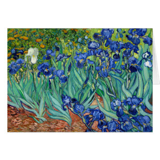 Irises Vincent van Gogh Gemälde Blank Card