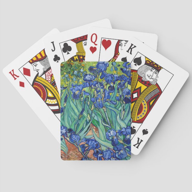 Irises Vincent van Gogh Gemälde Playing Cards Spielkarten (Rückseite)