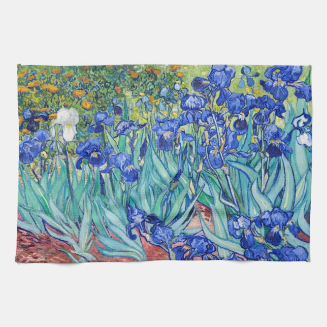 Irises Vincent van Gogh Geschirrtuch (Horizontal)
