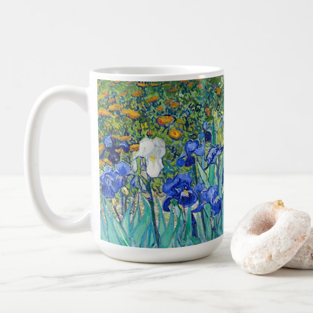Irises Vincent van Gogh Kaffeetasse (Mit Donut)