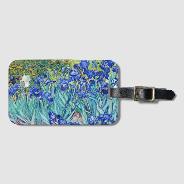 Irises Vincent van Gogh Luggage Tag Gepäckanhänger (Vorderseite (Horizontal))