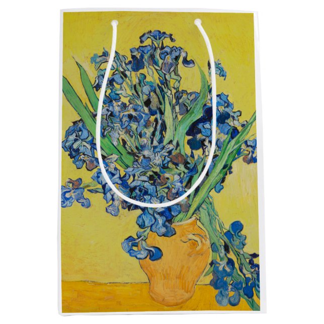 Irises Vincent van Gogh Mittlere Geschenktüte (Vorderseite)