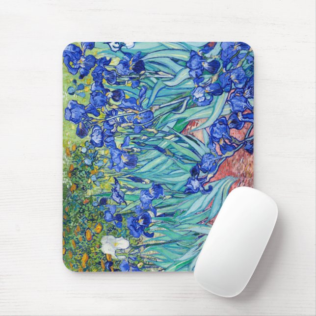 Irises Vincent van Gogh Mousepad (Mit Mouse)