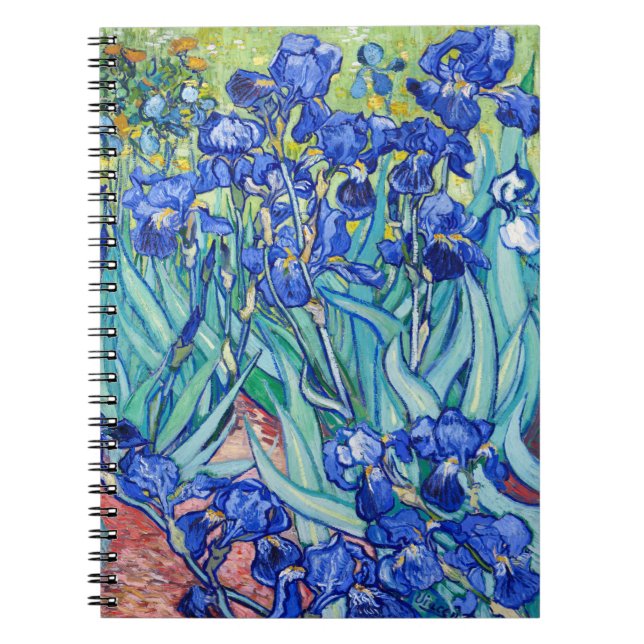 Irises Vincent van Gogh Notizblock (Vorderseite)