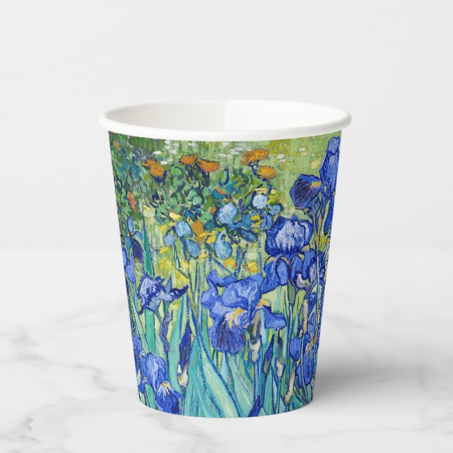 Irises Vincent van Gogh Paper Cups Pappbecher (Links)