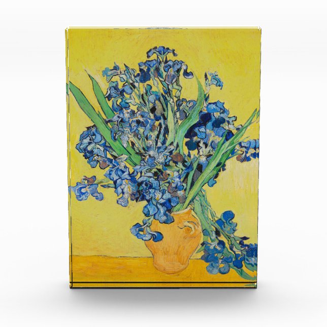 Irises Vincent van Gogh Poster Fotoblock (Vorderseite)