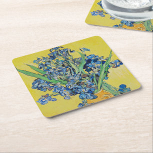 Irises Vincent van Gogh Poster Rechteckiger Pappuntersetzer
