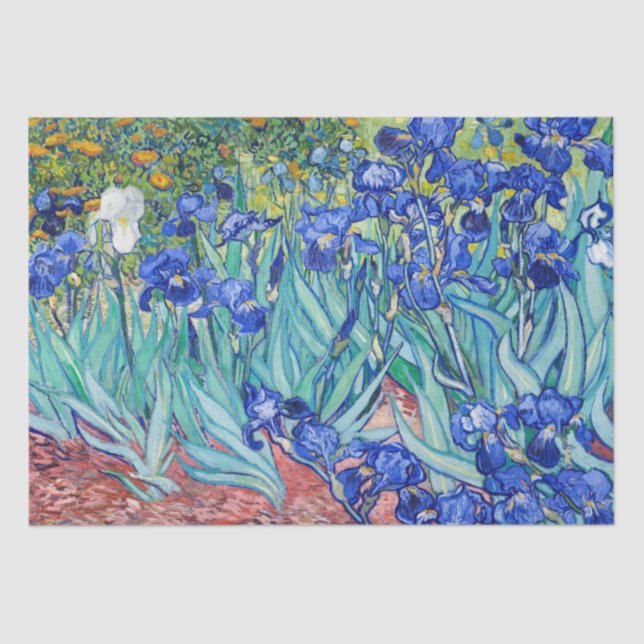 Irises Vincent van Gogh Seidenpapier (Vorderseite)