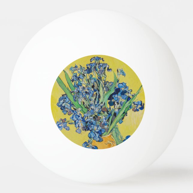 Irises Vincent van Gogh Tischtennisball (Vorderseite)