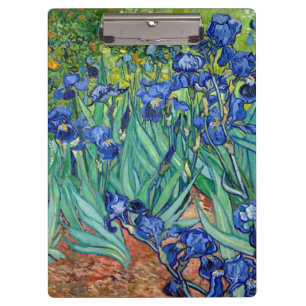 Irises Vincent van Gogh Vintage Malerei Klemmbrett