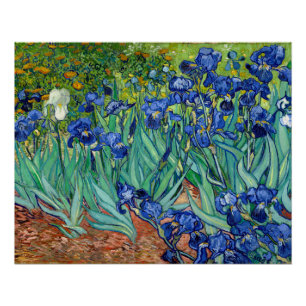 Irises Vincent van Gogh Vintage Malerei Poster
