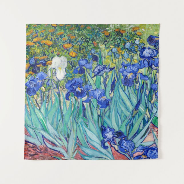 Irises Vincent van Gogh Wandteppich (Vorderseite)