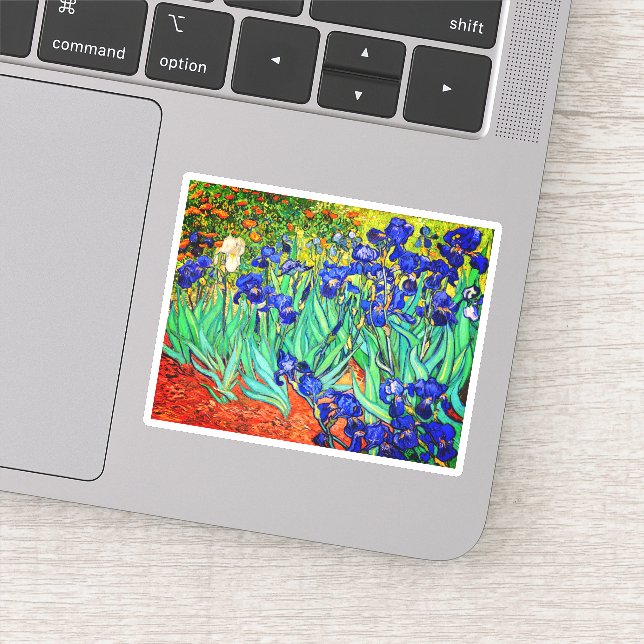Irises von Vincent Van Gogh Aufkleber (Detail)