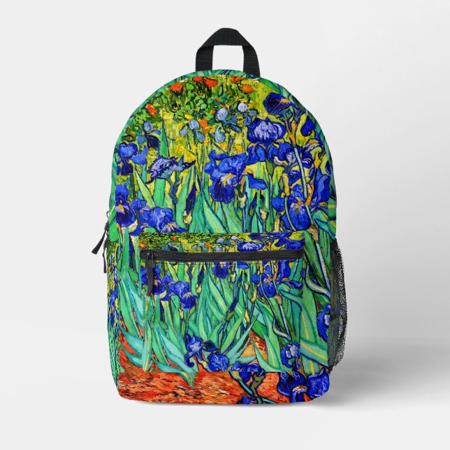 Irises von Vincent Van Gogh Bedruckter Rucksack (Vorderseite)