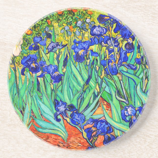Irises von Vincent Van Gogh Getränkeuntersetzer (Vorne)