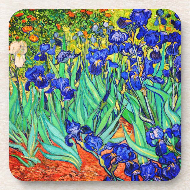 Irises von Vincent Van Gogh Getränkeuntersetzer (Vorderseite)
