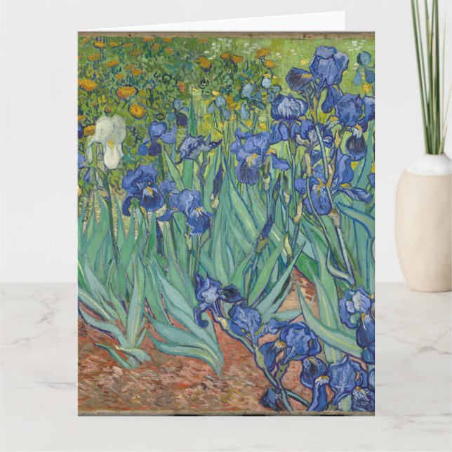 Irises von Vincent Van Gogh Karte (Vorderseite)