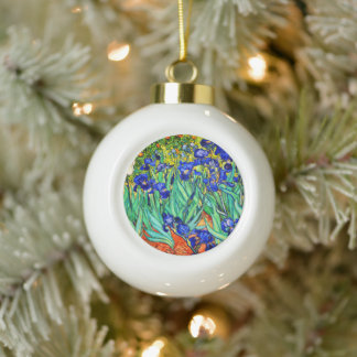 Irises von Vincent Van Gogh Keramik Kugel-Ornament