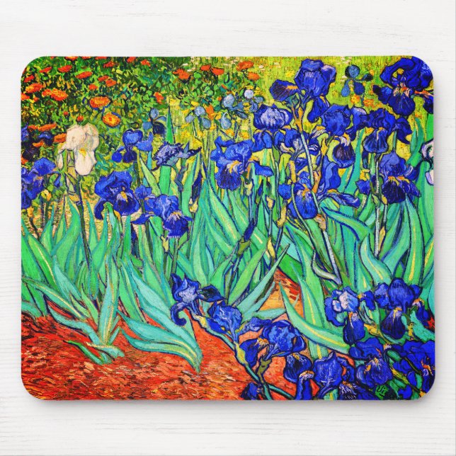 Irises von Vincent Van Gogh Mousepad (Vorne)