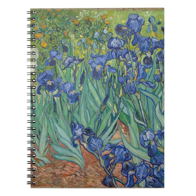 Irises von Vincent Van Gogh Notizblock (Vorderseite)
