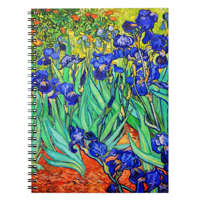 Irises von Vincent Van Gogh Notizblock (Vorderseite)