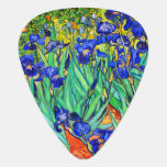Irises von Vincent Van Gogh Plektrum<br><div class="desc">Vincent Van Gogh Irises 1889 gemalt ist es eines der Gemälde,  die er in Saint Paul-de-Mausole Asyl in Saint-Rémy-de-Provence in Frankreich erschuf. Es ist ein Ölgemälde. Diese kunstvolle Ölmalerei zeigt ein Feld von Iris-Blume-Pflanze.  Vincent Van Gogh war ein berühmter Künstler. Er war ein niederländischer Postimpressionist.
Dieses Gemälde ist öffentlich.</div>